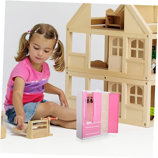 UPKOCH Puppengarderobe mit gebogenen Kleiderbügeln, elegantes Design und einfache Montage