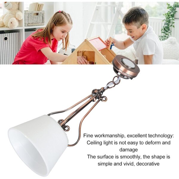 Plafonnier Miniatura LED 1:12 per Casa delle Bambole | Luocute, Design Realistico e Raffinato