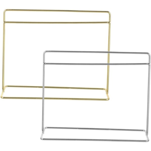 Mini supporto appendiabiti oro e argento per la casa delle bambole - UPKOCH set 2 pezzi