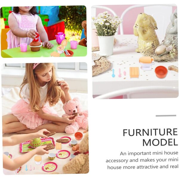 UPKOCH Set 3 Pezzi Mobilier Miniatura per Casa delle Bambole Bagno in Legno