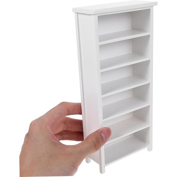 UPKOCH Libreria Miniatura in Legno per Casa delle Bambole, 2 Pezzi Perfetti per Decorazioni