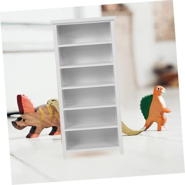 UPKOCH Libreria Miniatura in Legno per Casa delle Bambole, 2 Pezzi Perfetti per Decorazioni