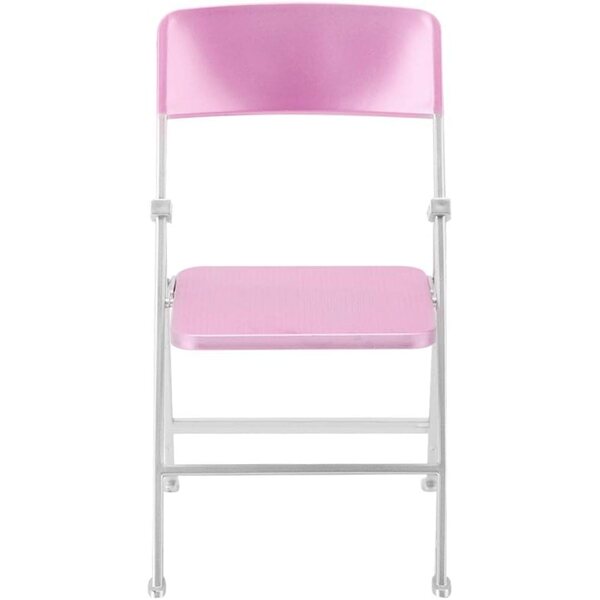 Sedia Pieghevole Miniatura 1/6 Elegante per Case delle Bambole Rosa Perla