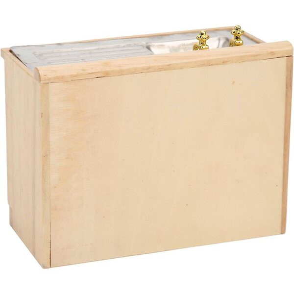 Acouto Mobili Miniatura Casa Bambole 1:12 - Tavolo Lavabo in Legno di Betulla