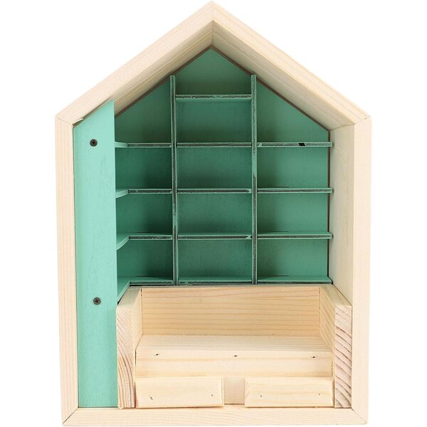 Miniatura Libreria in Legno 1:12 per Case delle Bambole, Decorativa e Artigianale
