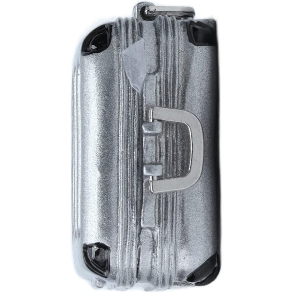 Acouto Hartschalenkoffer aus Aluminiumlegierung für Puppenhäuser 1:12 Silber