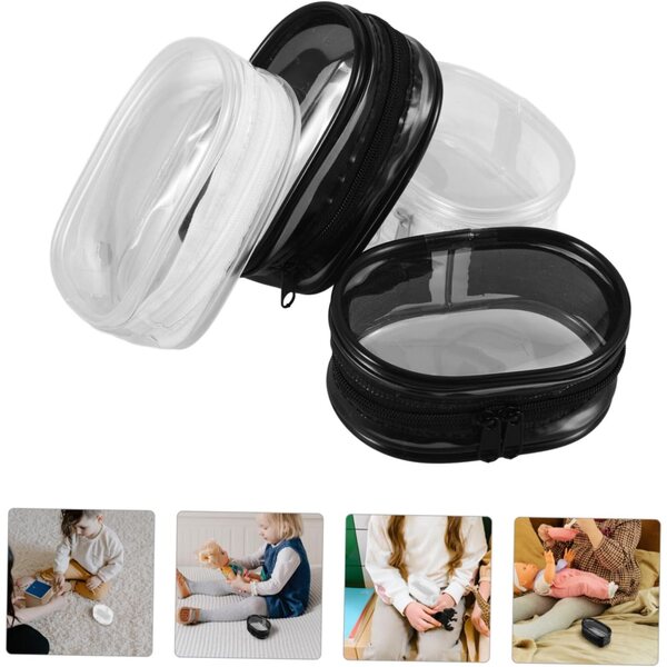 Set 4 Custodie Trasparenti BESTonZON per Bamboles - Organizer Pratico e Portatile
