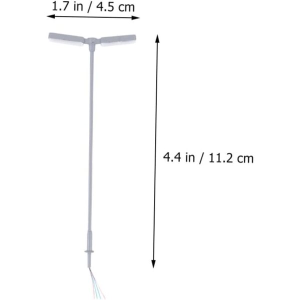 STOBOK 4 Miniatur-LED-Lampen für Puppenhäuser und Modellbau 11x4,5 cm