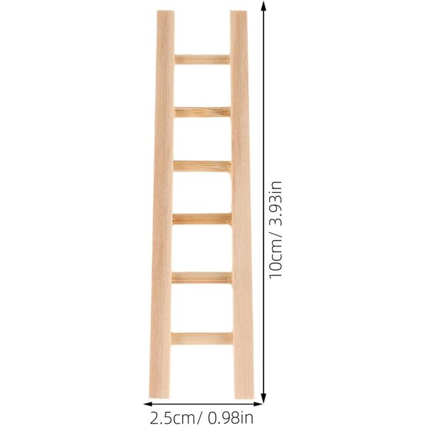 ifundom Mini-Holztreppen-Set, 4-teilig, für Puppenhäuser und DIY-Dekorationen