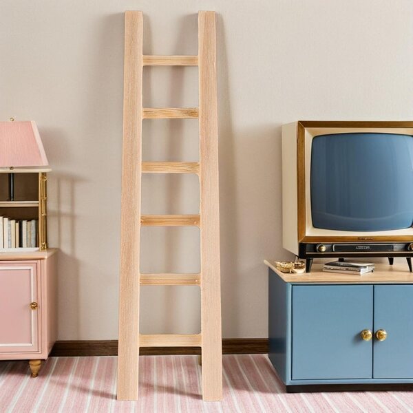 ifundom Mini-Holztreppen-Set, 4-teilig, für Puppenhäuser und DIY-Dekorationen