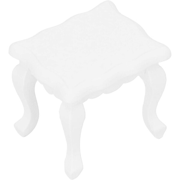 Tavolo da tè in legno per casa delle bambole 1:12, accessorio miniatura resistente