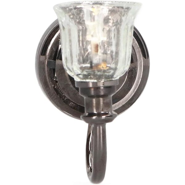 1:12 Miniatur-Wandleuchte für Puppenhäuser mit warmem LED-Licht