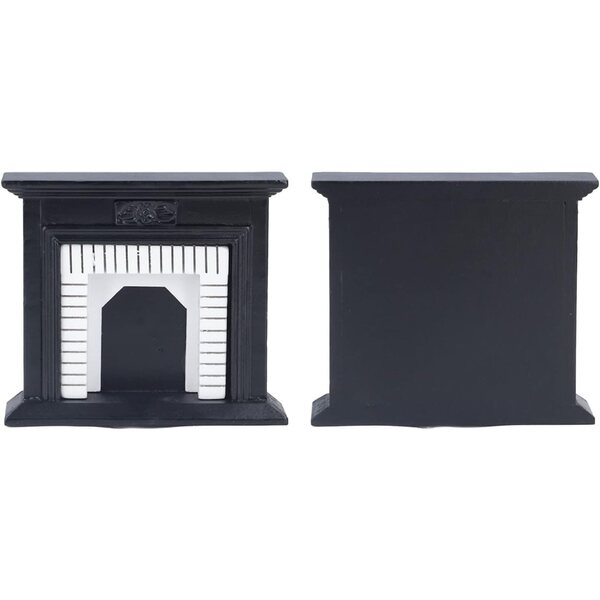 Cheminée Miniatura in Legno di Bètulla per Casa delle Bambole Scala 1:12