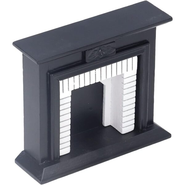Cheminée Miniatura in Legno di Bètulla per Casa delle Bambole Scala 1:12
