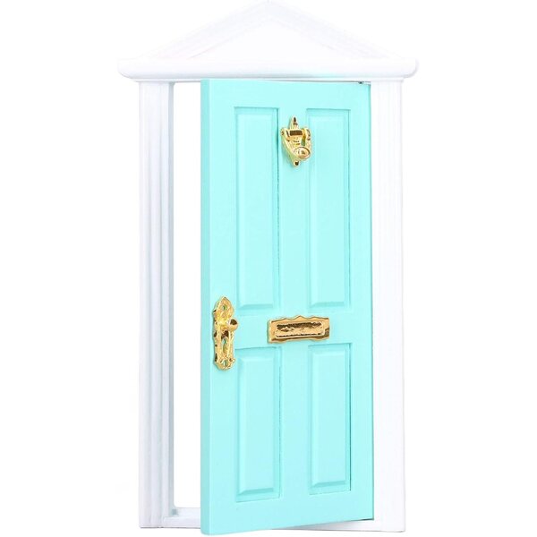 Mini Porta in Legno di Betulla 1:12 per Casa delle Bambole - Elegante e Colorata