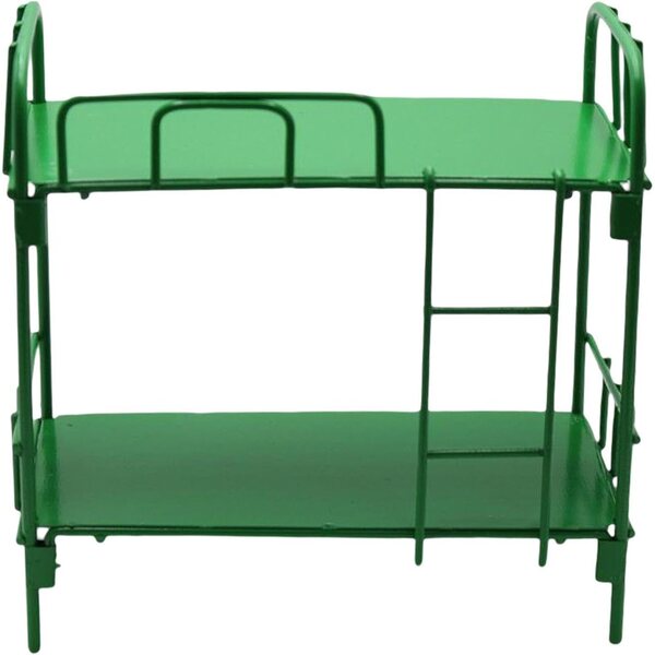 Miniatura Letto a Castello con Mobili per Casa Bambole Scala 1/12 Design Unico