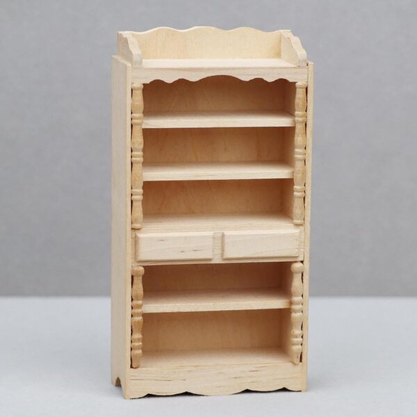 Armadietto Miniatura in Legno 1:12 per Casa delle Bambole - Decorazione Realistica