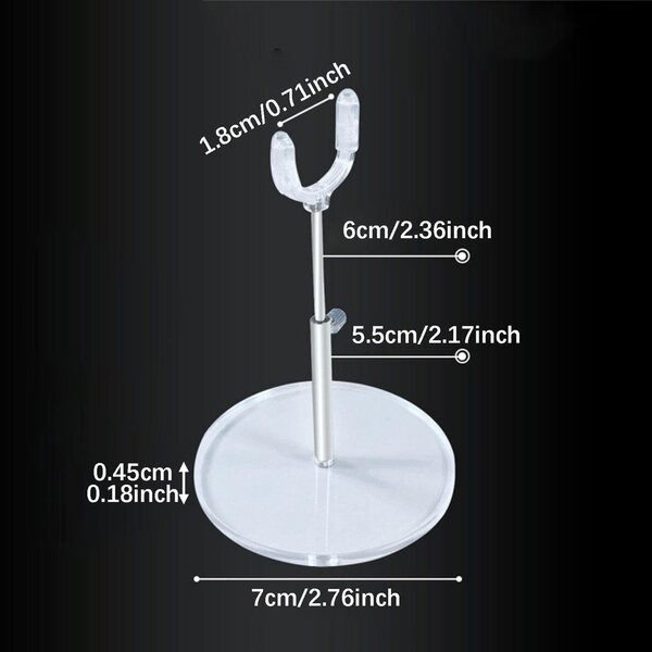 Support regolabile Fenteer per bambole BJD 1/4, base stabile in PP e metallo