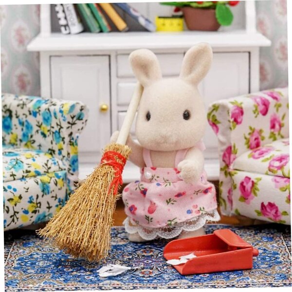Mini-Deko-Holzbalai für Puppenhaus- und Saisondekorationen 8 cm