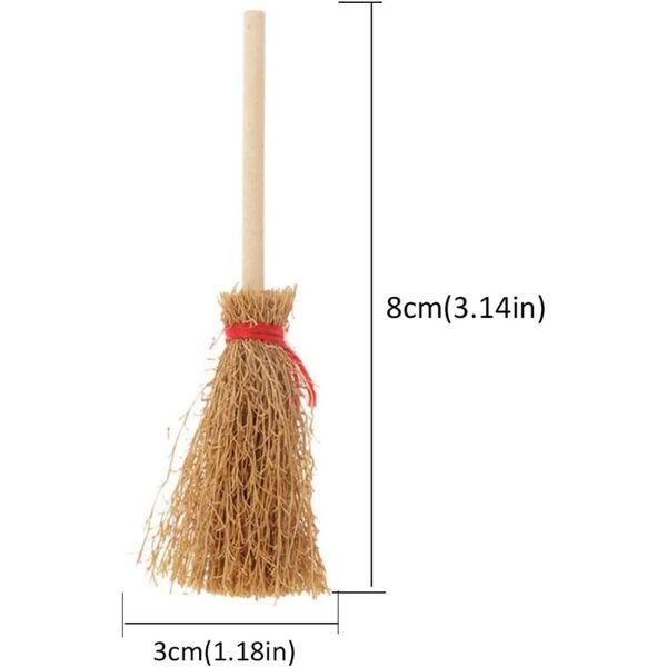 Mini-Deko-Holzbalai für Puppenhaus- und Saisondekorationen 8 cm