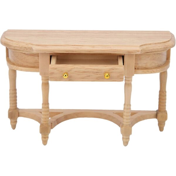 Bureau Miniatura in Legno con Cassetti a Molla per Casa delle Bambole Scala 1:12