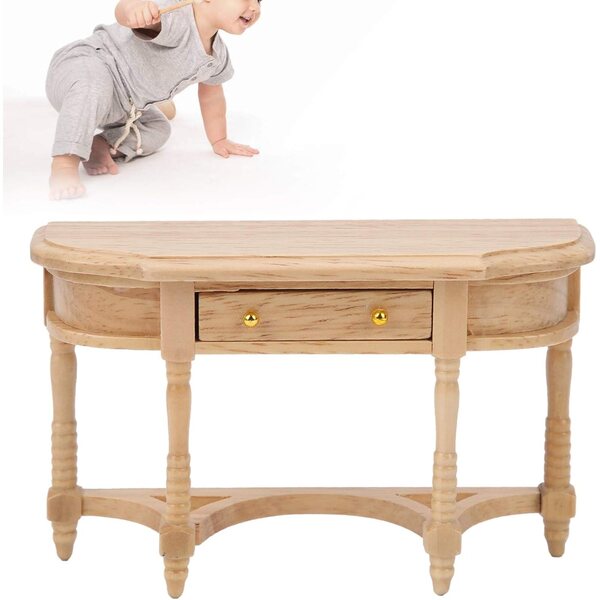 Bureau Miniatura in Legno con Cassetti a Molla per Casa delle Bambole Scala 1:12