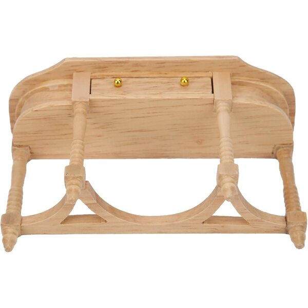 Bureau Miniatura in Legno con Cassetti a Molla per Casa delle Bambole Scala 1:12