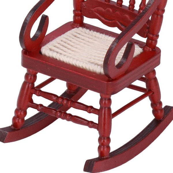Chaise miniatura in legno a scala 1:12, design moderno e colori vivaci