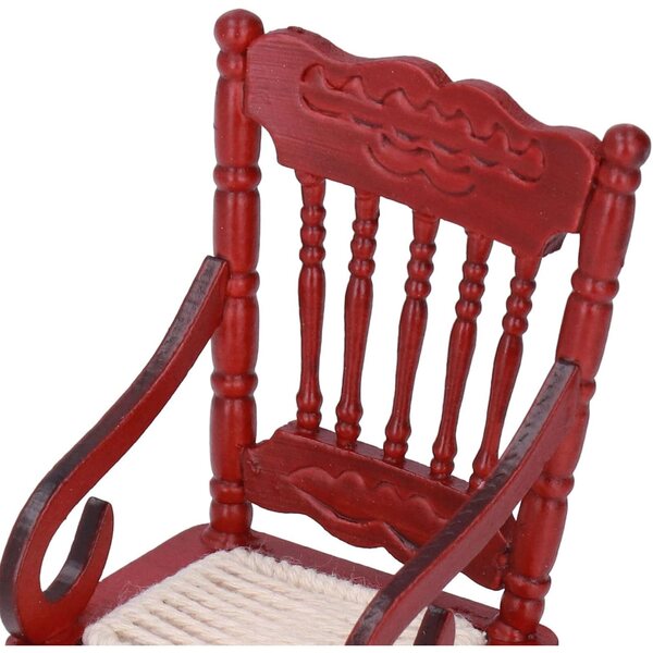 Chaise miniatura in legno a scala 1:12, design moderno e colori vivaci