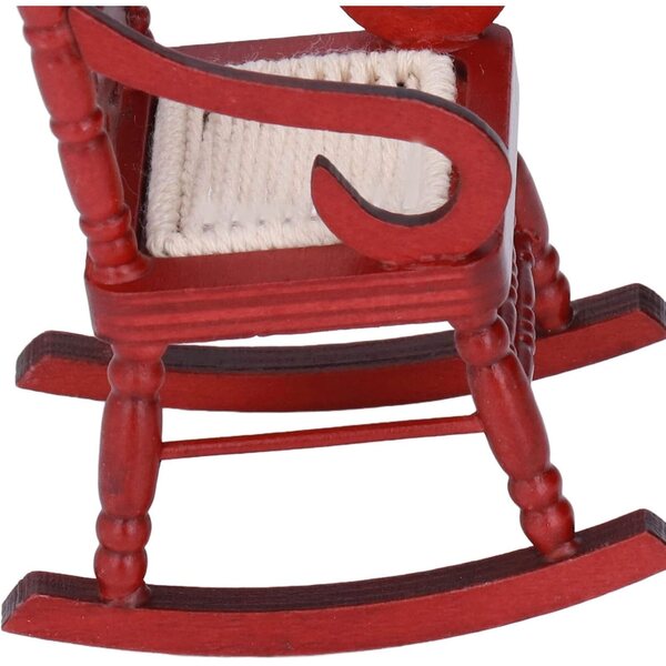 Chaise miniatura in legno a scala 1:12, design moderno e colori vivaci