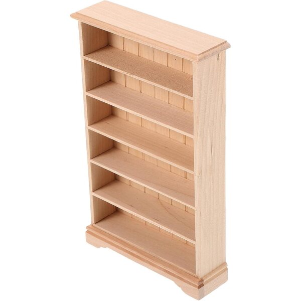 BESPORTBLE Mini Armadio in Legno per Casa delle Bambole, Libreria Miniatura 1/12