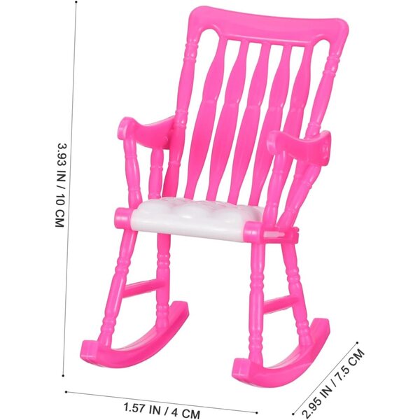 UPKOCH Set 5 Mini Sedie a Dondolo per Casa delle Bambole - Accessori Giocattolo Colorati