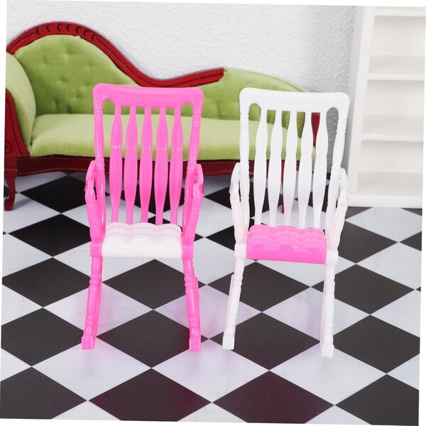 UPKOCH Set 5 Mini Sedie a Dondolo per Casa delle Bambole - Accessori Giocattolo Colorati