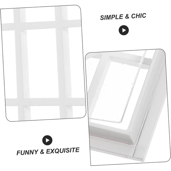 UPKOCH Mobili Mini Casa in Legno con Finestra per Bambole, Accessorio Decorativo Bambini