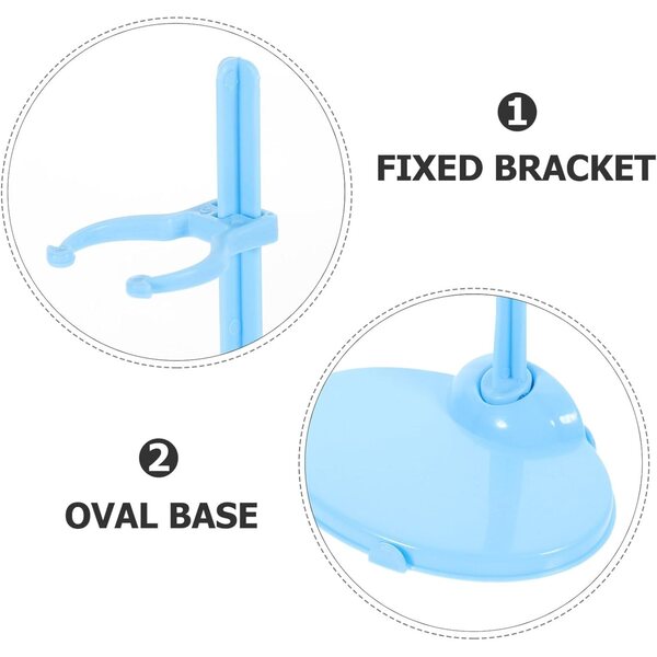 ORFOFE 30 Supporti per Bambole Plastica Colorati Resistenti e Stabili Rosa e Blu