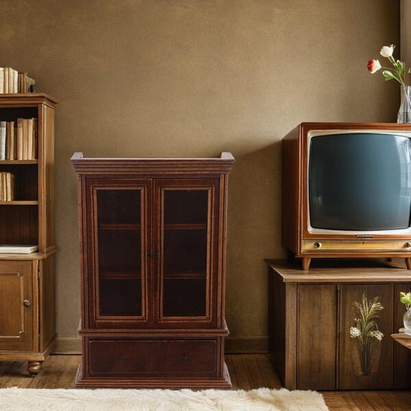 UPKOCH Mini Armoire in Legno per Casa delle Bambole - Mobili Miniatura Decorativi