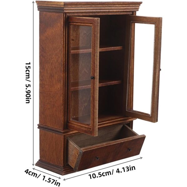 UPKOCH Mini Armoire in Legno per Casa delle Bambole - Mobili Miniatura Decorativi