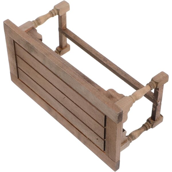 UPKOCH Miniaturtisch aus Holz für Puppenhaus, Innendekoration 1:12
