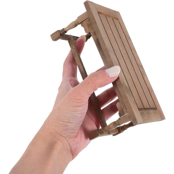 UPKOCH Tavolo Miniatura in Legno per Casa delle Bambole, Decorazione Interni 1:12