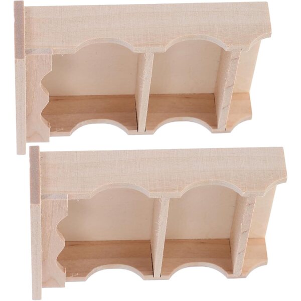 KOMBIUDA Armadi Miniatura in Legno Massello Vintage per Casa delle Bambole