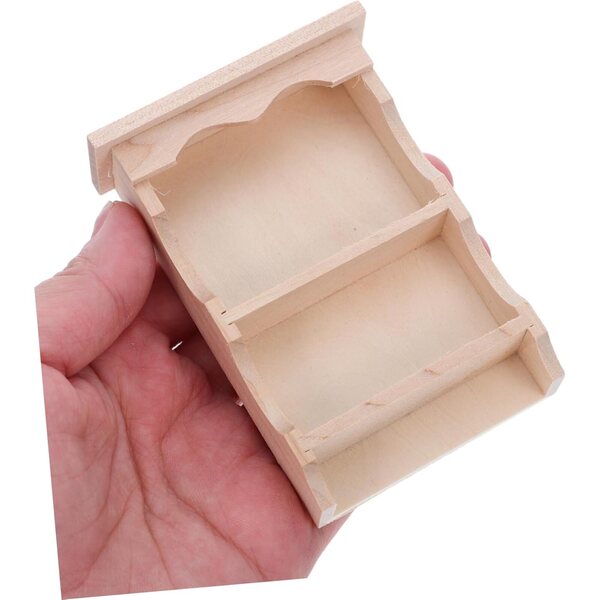 KOMBIUDA Armadi Miniatura in Legno Massello Vintage per Casa delle Bambole