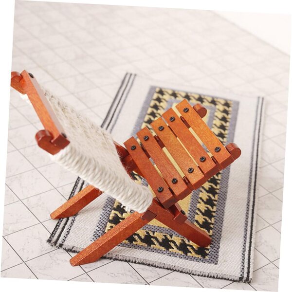UPKOCH Mini Sedie di Legno Miniature per Casa delle Bambole - Accessorio Decorativo Creativo