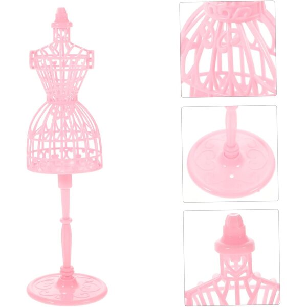 UPKOCH Set 6 Mini Manichini Rosa per Vestiti di Bambole - Accessori per Case Miniature