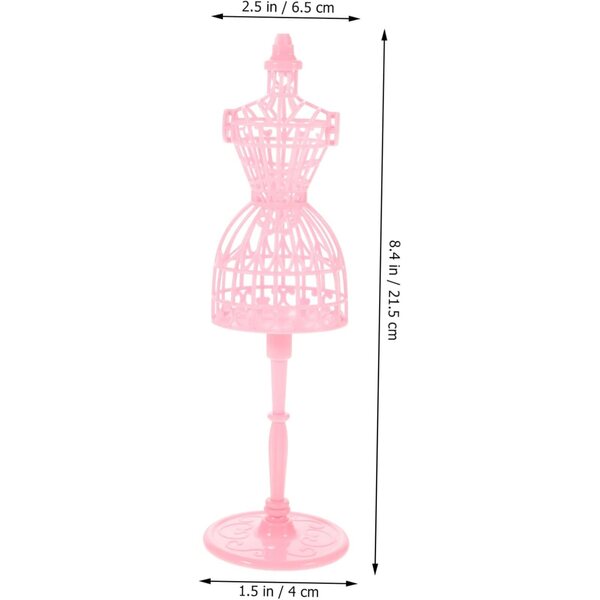 UPKOCH Set 6 Mini Manichini Rosa per Vestiti di Bambole - Accessori per Case Miniature