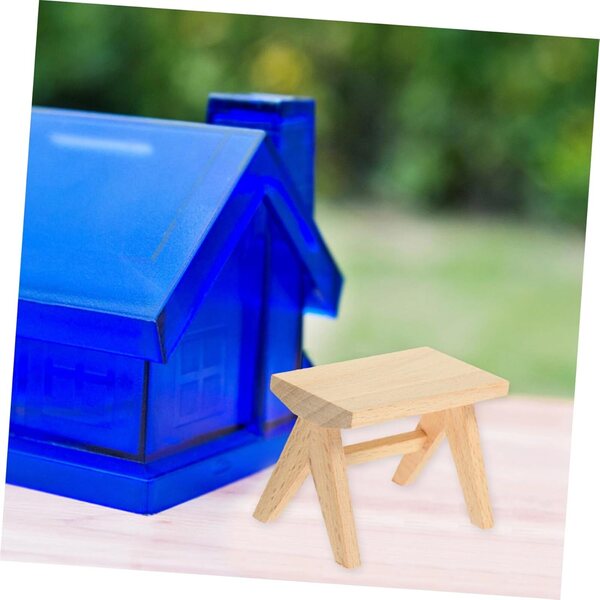 UPKOCH Set 2 Mini Tabouret in Legno per Casa delle Bambole, Arredo Decorativo