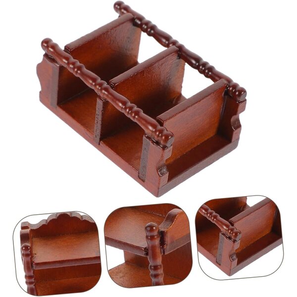 UPKOCH Tavolino Miniatura per Casa delle Bambole in Legno 1:12 Decorativo e Multifunzionale