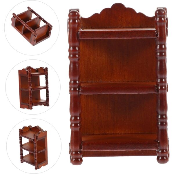 UPKOCH Tavolino Miniatura per Casa delle Bambole in Legno 1:12 Decorativo e Multifunzionale