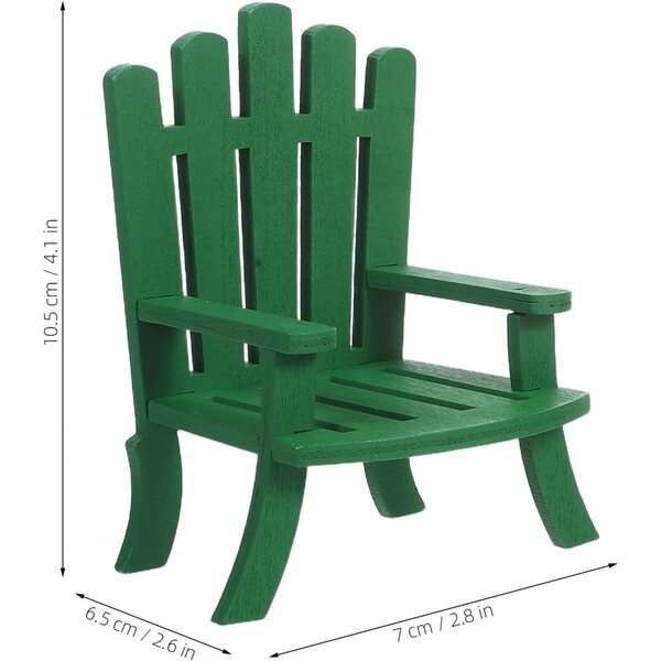 UPKOCH 2 pezzi Miniature Sedie da Spiaggia in Legno per Casa delle Bambole e Decorazioni