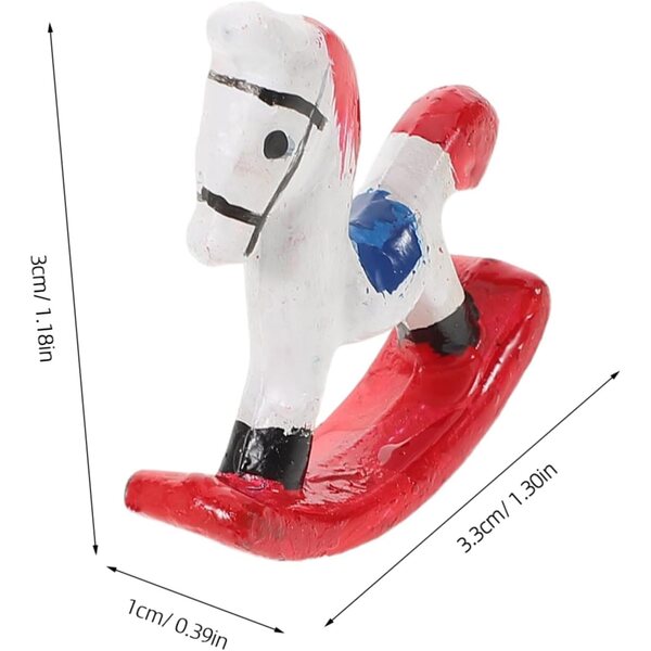 UPKOCH Mini Poltrona a Dondolo per Casa delle Bambole, Arredo Bambini Decorativo