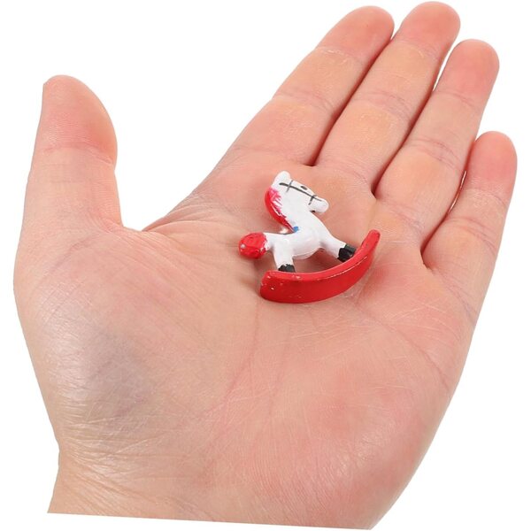UPKOCH Mini Poltrona a Dondolo per Casa delle Bambole, Arredo Bambini Decorativo